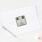 Club BITUB- Meer evenwichtig Vierkante Sticker (Envelop)
