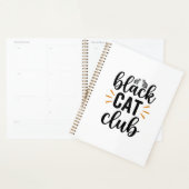 Club Chat Noir Design Vector Amateur de Chat Vinta (Devant avec enveloppe)