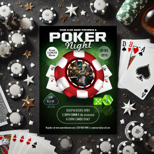 Club/Corporate Casino-Themed Poker Night Foto Kaart