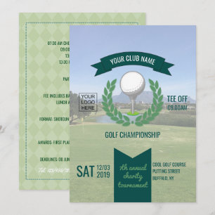 Club/Corporate Golf Toernooi voeg foto en logo toe Kaart