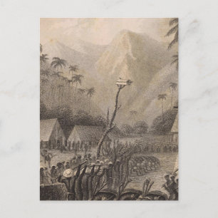 Club dans, Fiji Briefkaart