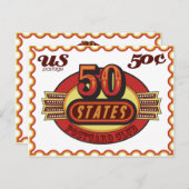 club de cartes postales de 50 états (Devant / Derrière)