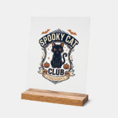Club de chat effrayant Chat Halloween Chat effraya (Angle)