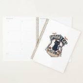 Club de chat effrayant Chat Halloween Chat effraya (Devant avec enveloppe)
