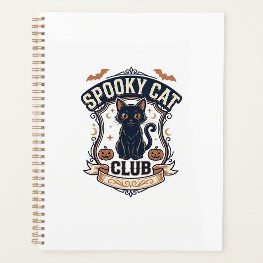 Club de chat effrayant Chat Halloween Chat effraya (Devant)