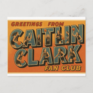 Club de fans de Caitlin Clark - Carte postale de s