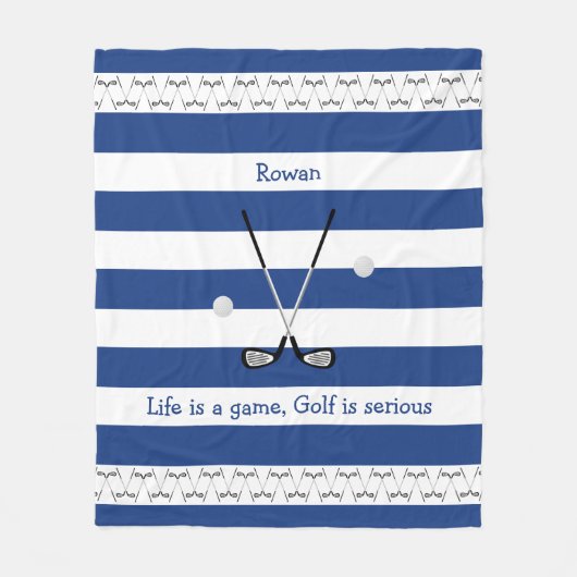 Club de golf blanc de la Marine couverture polaire (Devant)