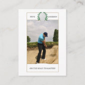 Club de golf classique personnalisé Nom Carte de v (Devant)