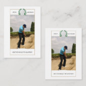 Club de golf classique personnalisé Nom Carte de v (Devant / Derrière)