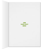 Club de golf et carte de voeux à bille verticale (Intérieur (Droit))