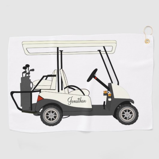 Club de golf Golfer Cart Serviettes de bal (Horizontal)