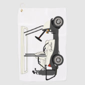Club de golf Golfer Cart Serviettes de bal (Devant)