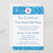 Club de natation Blue Pool Water Awards Invitation (Devant)