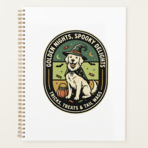 Club de nuit effrayant Golden Retriever Halloween