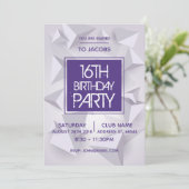 Club de nuit minimal Abstrait Invitation de fête d (Debout devant)