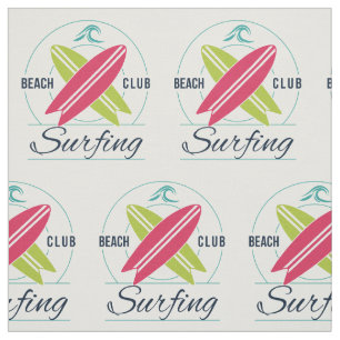 Club de plage surfant le tissu fait sur commande