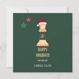 club d'échecs joyeuse carte de Noël