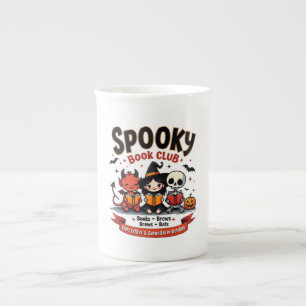 Club du livre éffrayant Halloween China Mug