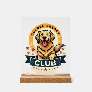 Club Énergie Dorée Golden Retriever Vintage Cadeau