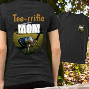 Club, Golfbal op Tee Voorkant & Achterkant Tee Ont Tri-Blend Shirt