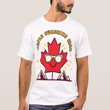 Club Maple Sunshine Canada T-Shirt Mignon Été Peut