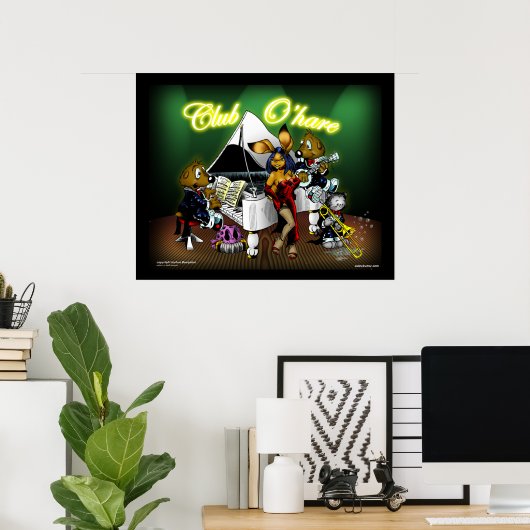 CLUB O'HARE POSTER (Thuiskantoor)