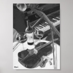 Club Orchestra á l'huile Poster