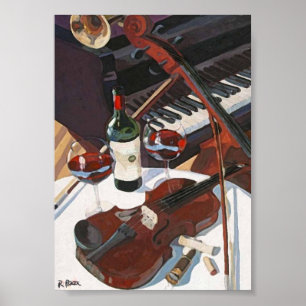 Club Orchestra á l'huile Poster