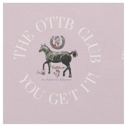 CLUB OTTB, Tissu ROSE (Fermer)