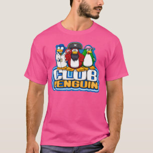 Club Penguin Logo met personages T-shirt