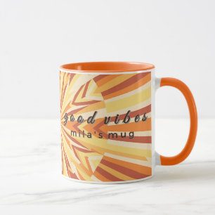 Club Rétro des Années 70 Mug personnalisé Sunburst