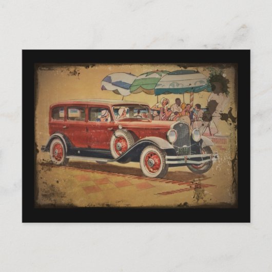 Club Sedan in Beach Briefkaart (Voorkant)