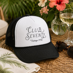 Club Seventy Vintage Verjaardagshoed Trucker Pet