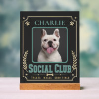 Club Social Vintage Photo & Nom de Chien