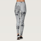 Club Straight Flush, Dames Poker Cartes Leggings (Dos)