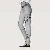 Club Straight Flush, Dames Poker Cartes Leggings (Gauche)