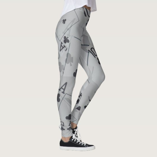 Club Straight Flush, Leggings met damespotkaarten (Rechts)