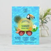 Club Summer Beach Party invitation personnalisée (Debout devant)