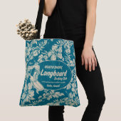 Club Surf Longboard Logo et Hibiscus Beach Sac (De près)