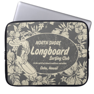 Club Surfende Hawaiian Neopree Wetsuit Laptop Sleeve