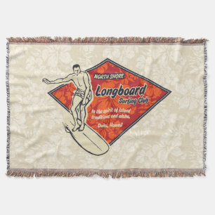 Club Surfing Diamond Hawaiian Print Deken