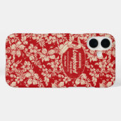 Club Surfing Longboard Hibiscus Hawaiian Red Case-Mate iPhone Case (Achterkant (horizontaal))