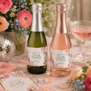 Club Thirty Persoonlijke Champagnetiketjes Sparkling Wijnetiket