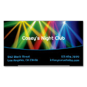 Club Upplighting DJ Magnetisch Visitekaartje (Voorkant)