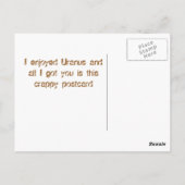 Club Uranus Briefkaart (Achterkant)