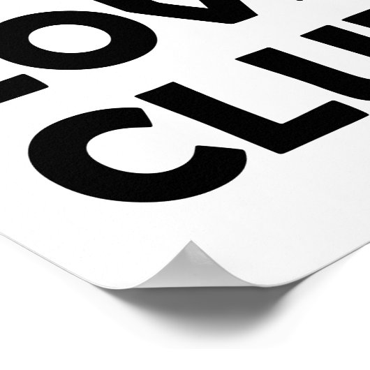 Club van Zelfliefde | Empowerment van de zorg Poster (Hoek)