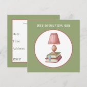 club voor lezen van boeken kaart (Voorkant / Achterkant)