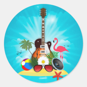 Club Zomer Muziekfestival Ronde Sticker
