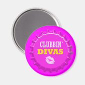 Clubbin Divas School Locker magnet Office magnet Magneet (Voorkant / Achterkant)