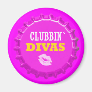 Clubbin Divas School Locker magnet Office magnet Magneet
